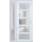 Vdomdoors Front Exterior Prehung FiberGlass Door Frosted Glass / Manux 8002 White Silk / Sidelight Exterior W MANUX8002EXD-WS-W30+16 x H80-LH - alternate 1