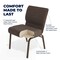 Flash Furniture Brown Dot Fabric Church Chair, PK4 4-FD-CH0221-4-GV-BNDOT-GG - alternate 2