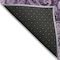 Homeroots 3' X 5' Purple And Charcoal Floral Medallion Washable Indoor Outdoor Area Rug 603191 - alternate 2