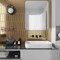 Apollo Tile Piquet 2 in. x 10 in. Glossy Gold Ceramic Picket Wall and Floor Tile 5.38 sq. ft./case, 44PK APLALF88GOLD - alternate 2