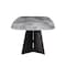 Homeroots 94" Gray and Black Ceramic and Steel Dining Table 654237 - alternate 3