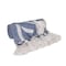Homeroots 50" X 60" Blue and White Woven Cotton Striped Throw Blanket with Tassels 548933 - alternate 2