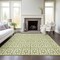 Homeroots 3' X 5' Sage And Ivory Geometric Washable Indoor Outdoor Area Rug 613747 - alternate 3