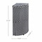 Happimess Chloe 15.56-Gallon All-Weather Wicker/Metal Corner Hideaway Outdoor Trash Can, Navy/White HPM1200B - alternate 2