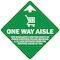 Signmission One Way Aisle For Your Saftety Non-Slip Floor Graphic, 11" x 11", FD-2-X-11-99981 FD-2-X-11-99981 - alternate 1