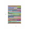 Homeroots 3' X 5' Lavender Orange And Lime Green Striped Washable Indoor Outdoor Area Rug 613290 - alternate 2