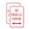 Signmission No Parallel Parking with Bidirectional Arrow, 12'' X 18'' 2 Signs, Heavy Gauge Aluminum, 2PK A-1218-2PACK-23820 - alternate 1