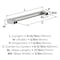 Amerock Composite 6-5/16 inch (160mm) Center-to-Center Polished Chrome Cabinet Pull, 10PK 10VMP3714326 - alternate 2