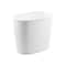 Idesign Wastebasket Kent 2 gal White Plastic Oval White 93441 - alternate 1
