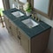 James Martin Vanities Portland 60'' D Vanity Whitewashed Walnut w/ Parisien Bleu Silestone Top w/ Wireless Charger 620-V60D-WW-FPBL - alternate 3