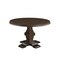 Homeroots 48" Brown Solid Wood Pedestal Base Round Top Dining Table 565243 - alternate 2