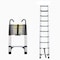 Edendirect 9.5 ft. Telescoping Aluminum Button Extension Ladder with Triangle Stabilizer and Hooks, 330 lbs. IR-W2717P187988 - alternate 1