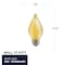 Bulbrite Spunlite 4w Dimm C15 LED Filament Lght Bulb Medium (E26) Base - 2100K (Amber Lght), 250 Lumens, 4PK 862788 - alternate 2