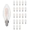 Bulbrite LED Filament 4W Dimmable B11 Light Bulb, Clear Glass, Candelabra E12 Base, 2700K, 350lu, 24PK 861731 - alternate 1