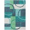 Homeroots 8' X 10' Teal Blue And Green Geometric Washable Indoor Outdoor Area Rug 612596 - alternate 2