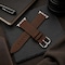 Elegani Band Compatible with Apple Watch 40mm, Dark Brown, Silver, Black, Yellow Gold, Rose Gold Buckle SVLTQR-DBRN-40 - alternate 2