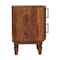 Homeroots 22" Brown Solid Wood Two Drawer Nightstand 701716 - alternate 3