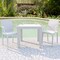 Leisuremod Weave Mace Indoor/Outdoor Arm Chair, White, 2PK MCA19W2 - alternate 2