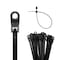 Tr Industrial Contractor Series Mounting Hole Cable Ties, 7in, UV Black, 100-Piece TR88410 - alternate 1