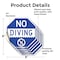 Signmission No Diving, 6 inch X 6 inch, Vinyl Decal, 5PK OC-D-5PACK-6-130 - alternate 2