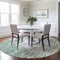 Homeroots 8' Sage And Ivory Round Abstract Washable Indoor Outdoor Area Rug 612697 - alternate 2