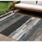 Homeroots 8' X 10' Black Abstract Washable Indoor Outdoor Area Rug 608628 - alternate 1