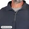 Berne Mens Medium Navy Midweight UPF Quarter-Zip Shirt SH14NVR400 - alternate 2