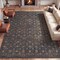 Jonathan Y Petunia Distressed All-Over Floral Border Non-Slip Machine-Washable Rust/Charcoal 3ft x 5ft Area Rug PTN102F-3 - alternate 2