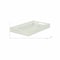 Homeroots 16in White Silver Rectangular Wood Handmade Tray With Handles 483295 - alternate 2