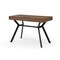Homeroots 43" Wood Brown and Black Writing Desk With Three Drawers 543776 - alternate 2