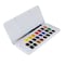 Daler-Rowney Aquafine Watercolor Paint Half Pan Travel Set, Assorted Colors, 24-Piece Set D131900102 - alternate 1