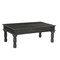 Homeroots 51" Black Solid Wood Distressed Coffee Table 521938 - alternate 1