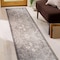 World Rug Gallery Beige Floral Medallion Washable Rug - Low Pile, Non-Slip 2 ft 6 in x 6 ft Runner WR174BEIGE26X6 - alternate 1