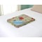 Homeroots 50" X 70" Green And Red Floral Cotton Quilted Kantha Throw Blanket with Embroidery 544518 - alternate 2