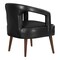 Osp Home Furnishings Mason Accent Reception Chair, Black MSN-PD27 - alternate 2