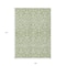 Homeroots 9' X 12' Green And Ivory Damask Washable Indoor Outdoor Area Rug 595143 - alternate 2