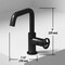 Vigo Cass Single Handle Single-Hole Bathroom Faucet in Matte Black VG01047MB - alternate 2