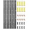 Vevor E Track Tie Down Rail Kit 30PCS 5' E Track Rails Enclosed Cargo Trailer, 28PK JC22-ETR-5FT32PCS-9219 - alternate 1