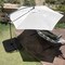 Pure Garden 10-Foot Offset Patio Umbrella with Square Base, Cream 50-102-TB - alternate 2
