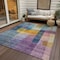 Homeroots 5' X 8' Blue Green And Purple Abstract Washable Indoor Outdoor Area Rug 604283 - alternate 2