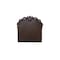 Homeroots Dark Brown and Cherry Blossom Pink Tufted Upholstered Faux Leather No Bed 376957 - alternate 2