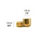 Proline Series Brass 1/4-in MIP x 1/4-in FIP Street Elbow BF-739NLB - alternate 2