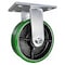 Hyw Products Heavy Duty Caster 8in x 3in Polyurethane on Cast Iron Wheel - Rigid 53-80R-A1-PC - alternate 2