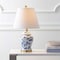 Jonathan Y Penelope 22" French Country Cottage Ceramic/Iron Chinoiserie Ginger Jar LED Table Lamp, Blue/White JYL3005A - alternate 3