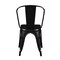 Homeroots Set of Four Black Steel Dining Side Chairs 544266 - alternate 2