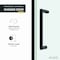 Anzzi 24 in. x 72 in. Semi-Frameless Shower Door w/ Hinged in Matte Black w/ Tsunami Guard Clear Glass SD-AZ051-01MB - alternate 3