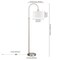 Homeroots 70" Nickel Arched Floor Lamp With White Frosted Glass Drum Shade 523426 - alternate 2