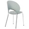 Leisuremod Opulent Plastic Dining Chair in Chrome Metal Legs, Smoke OC20TGR - alternate 2