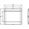 Siemens cover frame for door cutout 101.6 x 70.7mm WxH accessory for: circuit 3VA9054-0SB20 - alternate 2