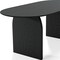 Homeroots 67" Black Solid Wood Double Pedestal Base Oval Dining Table 712161 - alternate 2